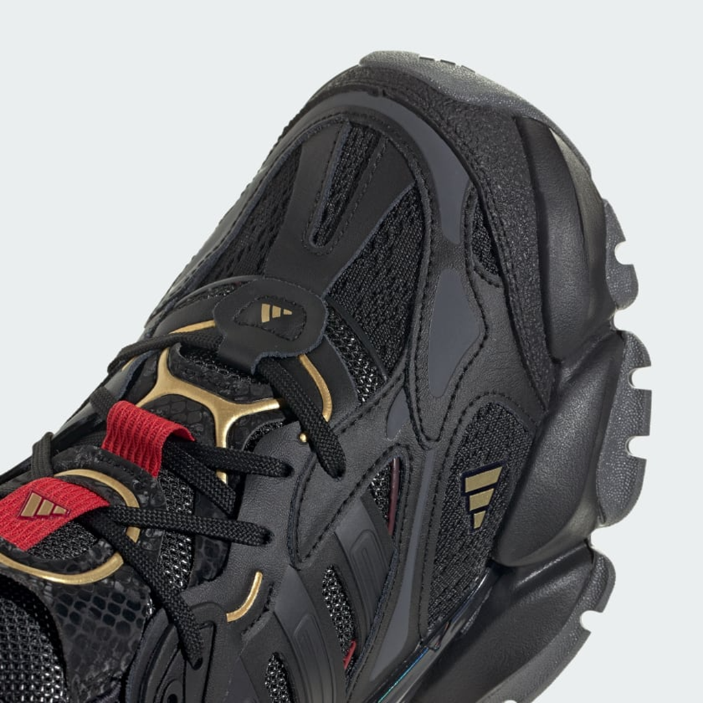 Giày Adidas XLG Runner Deluxe ‘Black Gold Metallic Red’ JQ2974 - Ảnh 2