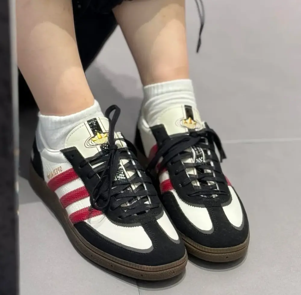 Alternative view of Giày Adidas Handball Spezial ‘White Black Red’ JQ8735