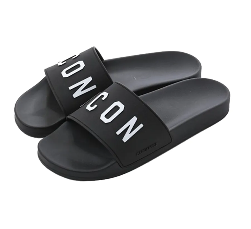Alternative view of Dép Dsquared2 Be Icon Slides 'Black' FFM002317203516