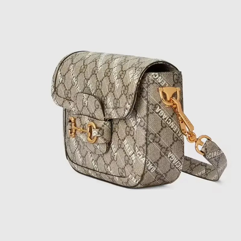 Túi Guci The Hacker Project Mini Gucci Horsebit 1955 'Beige' 658574-ULZAG-9759 - Ảnh 4