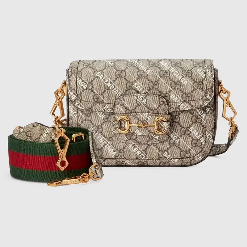 Túi Guci The Hacker Project Mini Gucci Horsebit 1955 'Beige' 658574-ULZAG-9759 - Ảnh 2