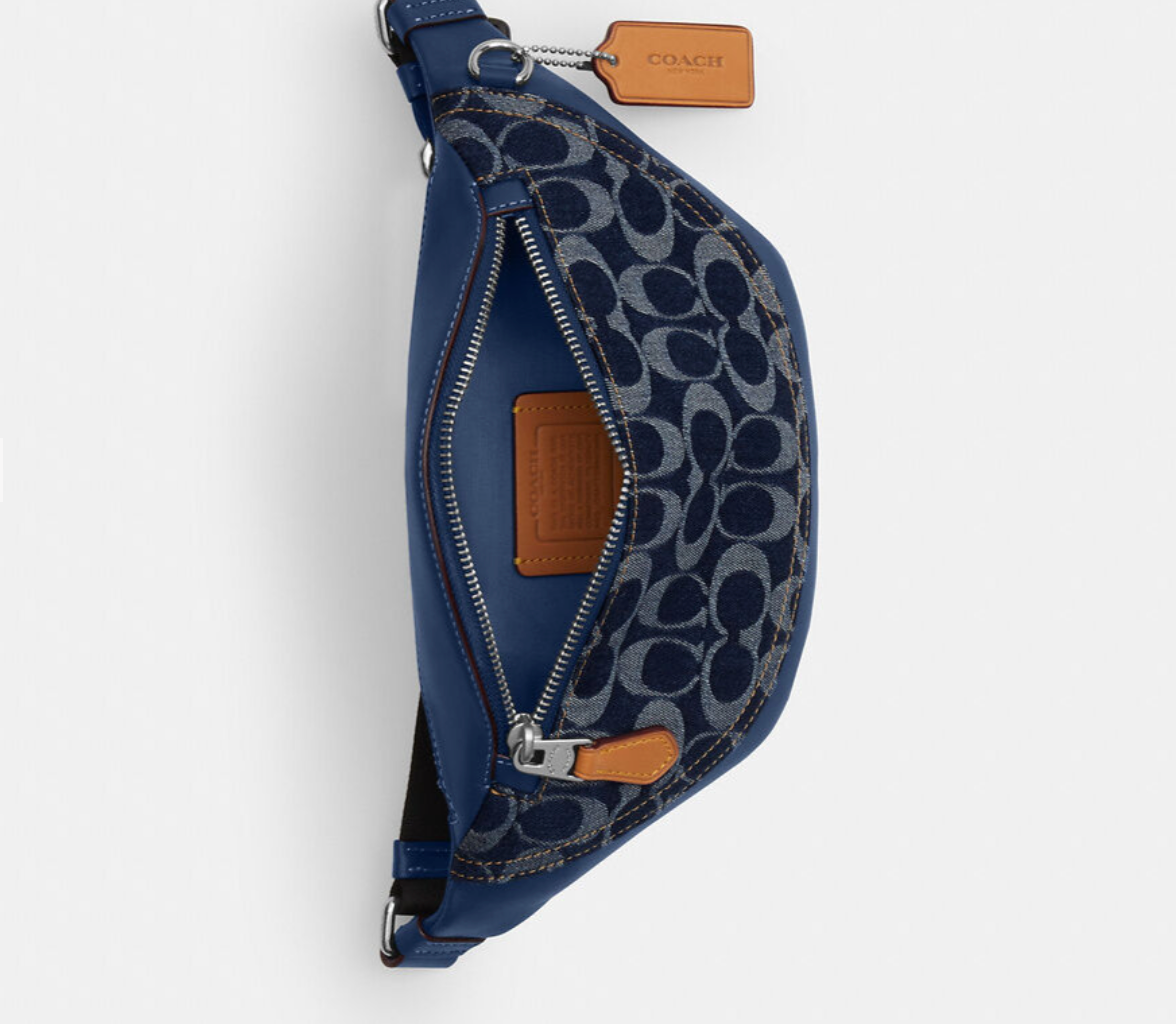 Alternative view of Túi Coach Warren Mini Belt Bag ‘Deep Blue’ CY886-SVXR9