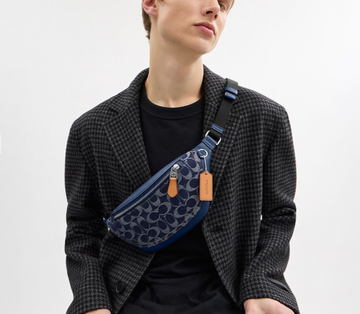 Túi Coach Warren Mini Belt Bag ‘Deep Blue’ CY886-SVXR9 - Ảnh 4