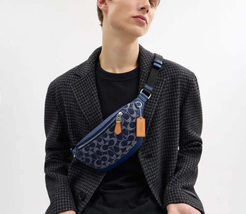 Túi Coach Warren Mini Belt Bag ‘Deep Blue’ CY886-SVXR9 - Ảnh 4