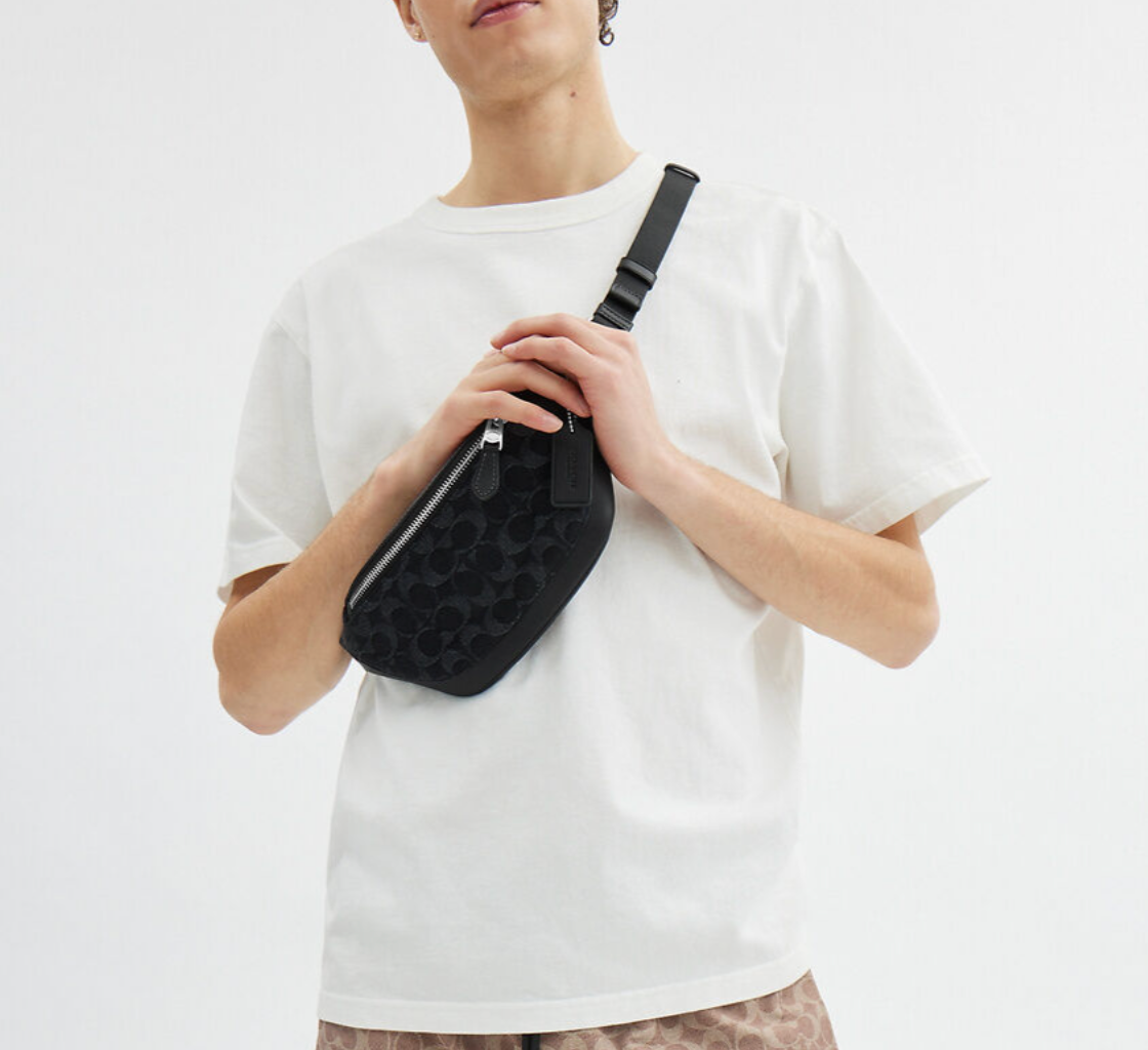 Túi Coach Warren Mini Belt Bag ‘Black’ CAJ43-SVDTV - Ảnh 4