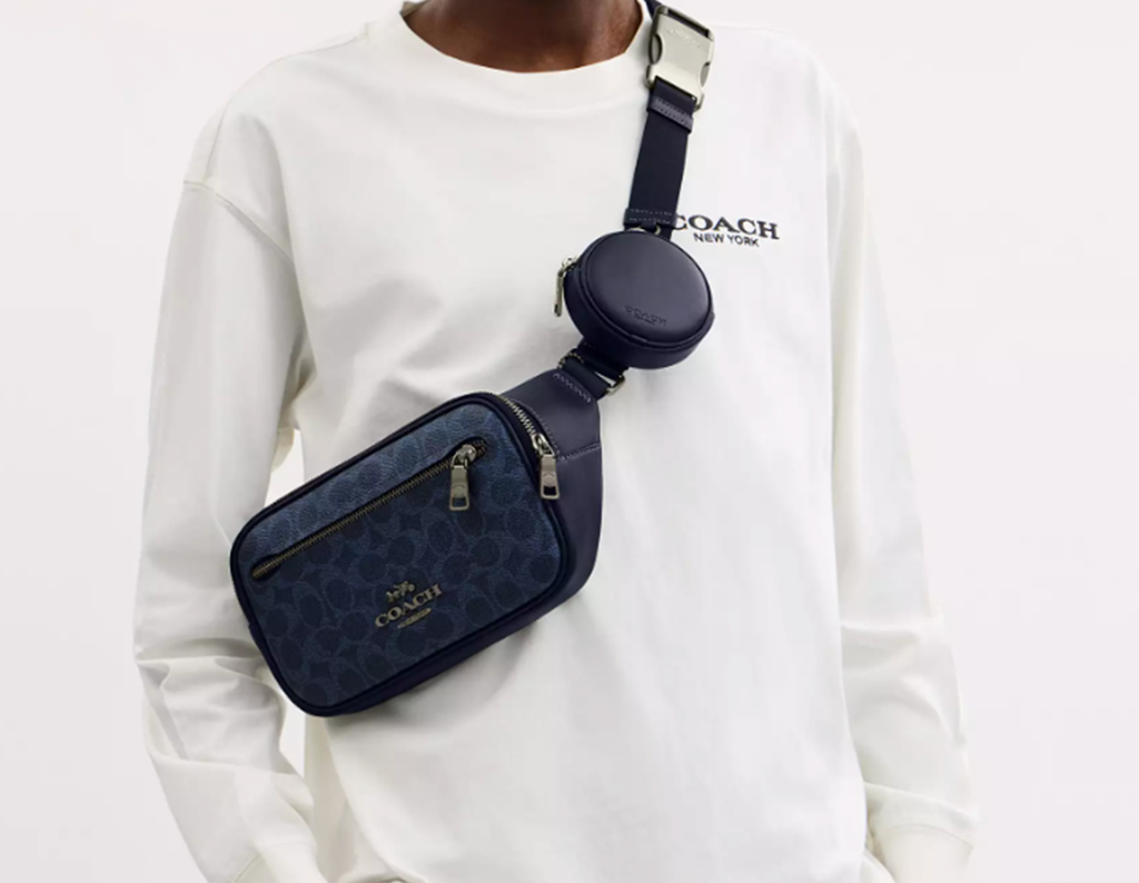 Túi Coach Elias Belt Bag 'Navy' CZ400-QBN2V - Ảnh 4