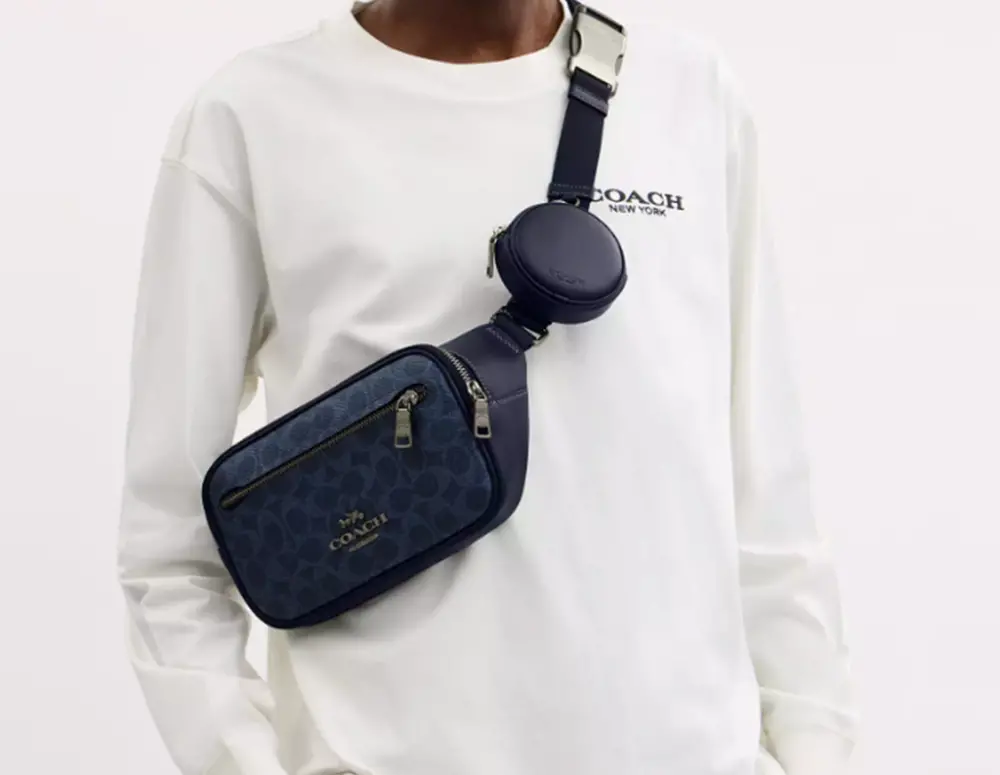 Túi Coach Elias Belt Bag 'Navy' CZ400-QBN2V - Ảnh 4