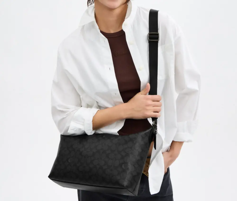 Túi Coach Finn Crossbody Bag 'Black' CAJ91-QBMI5 - Ảnh 3