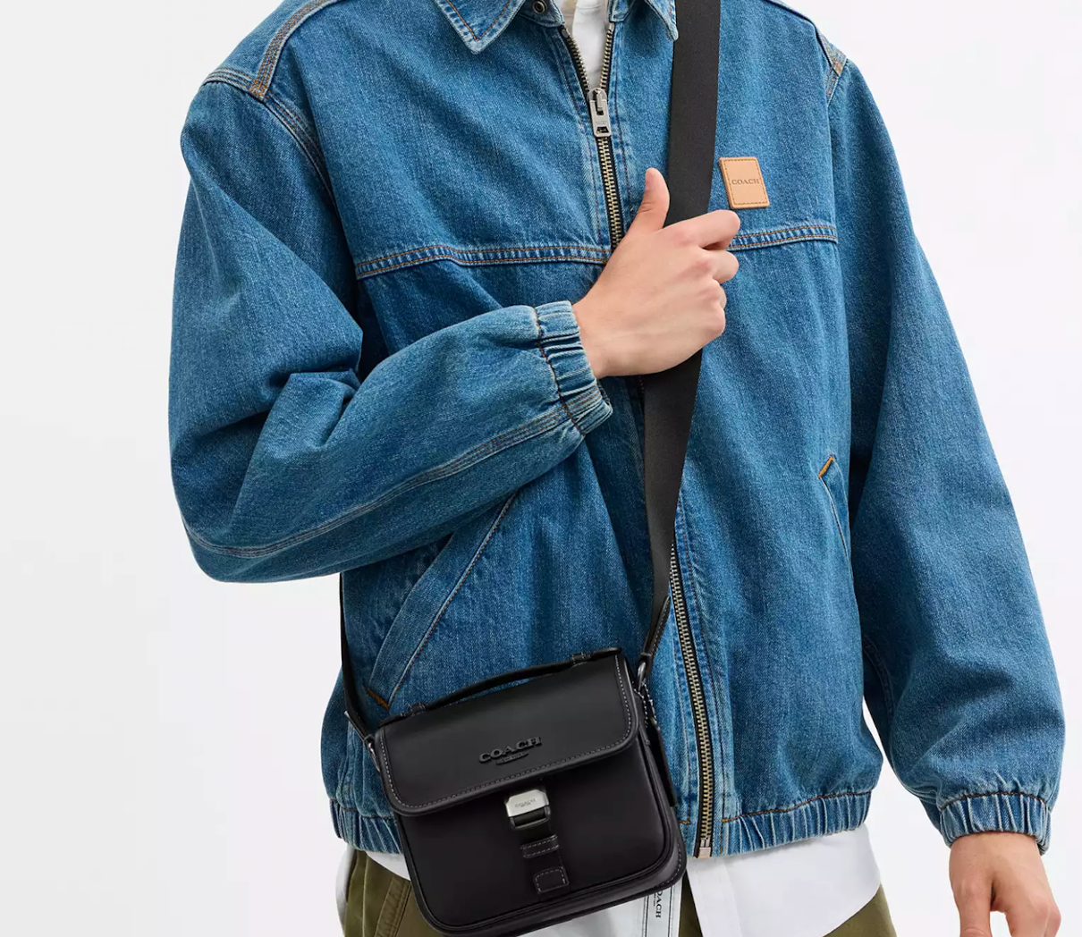 Túi Coach Racer Crossbody Bag ‘Black’ CBG12-QBBK - Ảnh 3