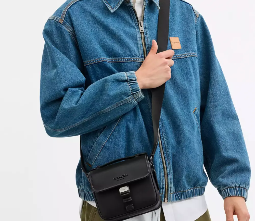 Túi Coach Racer Crossbody Bag ‘Black’ CBG12-QBBK - Ảnh 3