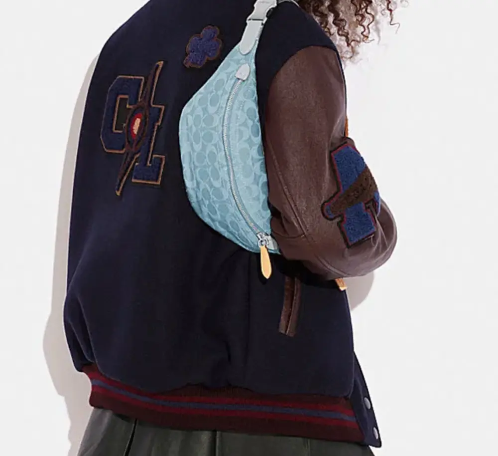 Túi Coach Charter 34 Crossbody Bag 'Blue' CJ825-LHPBU - Ảnh 5