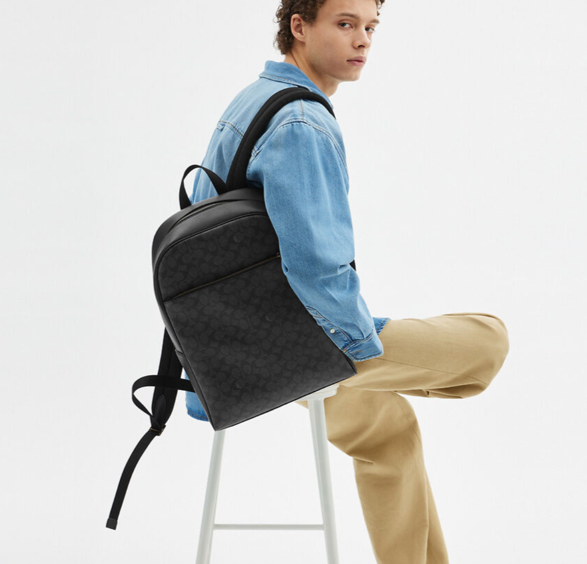 Alternative view of Balo Coach Owen Backpack 'Black' CAJ90-QBMI5