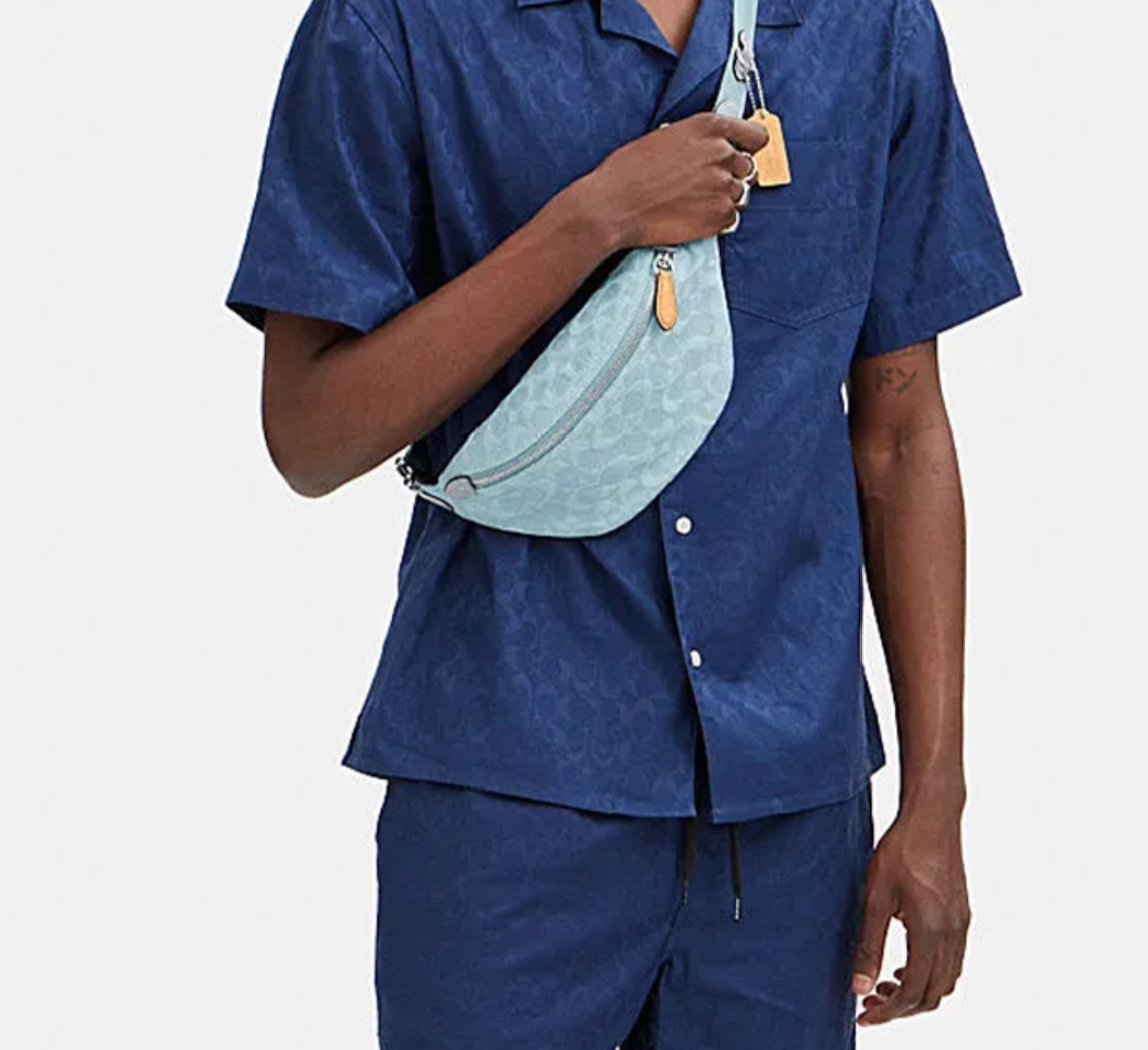 Túi Coach Charter 34 Crossbody Bag 'Blue' CJ825-LHPBU - Ảnh 6