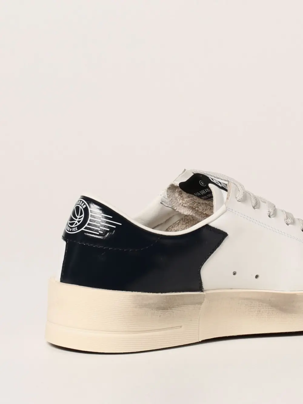 Giày Golden Goose Stardan Low-Top In Leather 'Black White' GWF00128-F000567-10220 - Ảnh 4