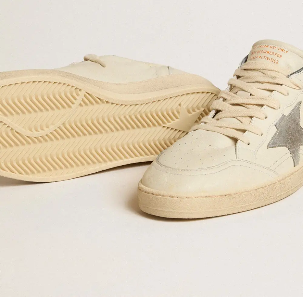 Giày Golden Goose Ball Star 'Off-White' GMF00117-F005179-11663 - Ảnh 4