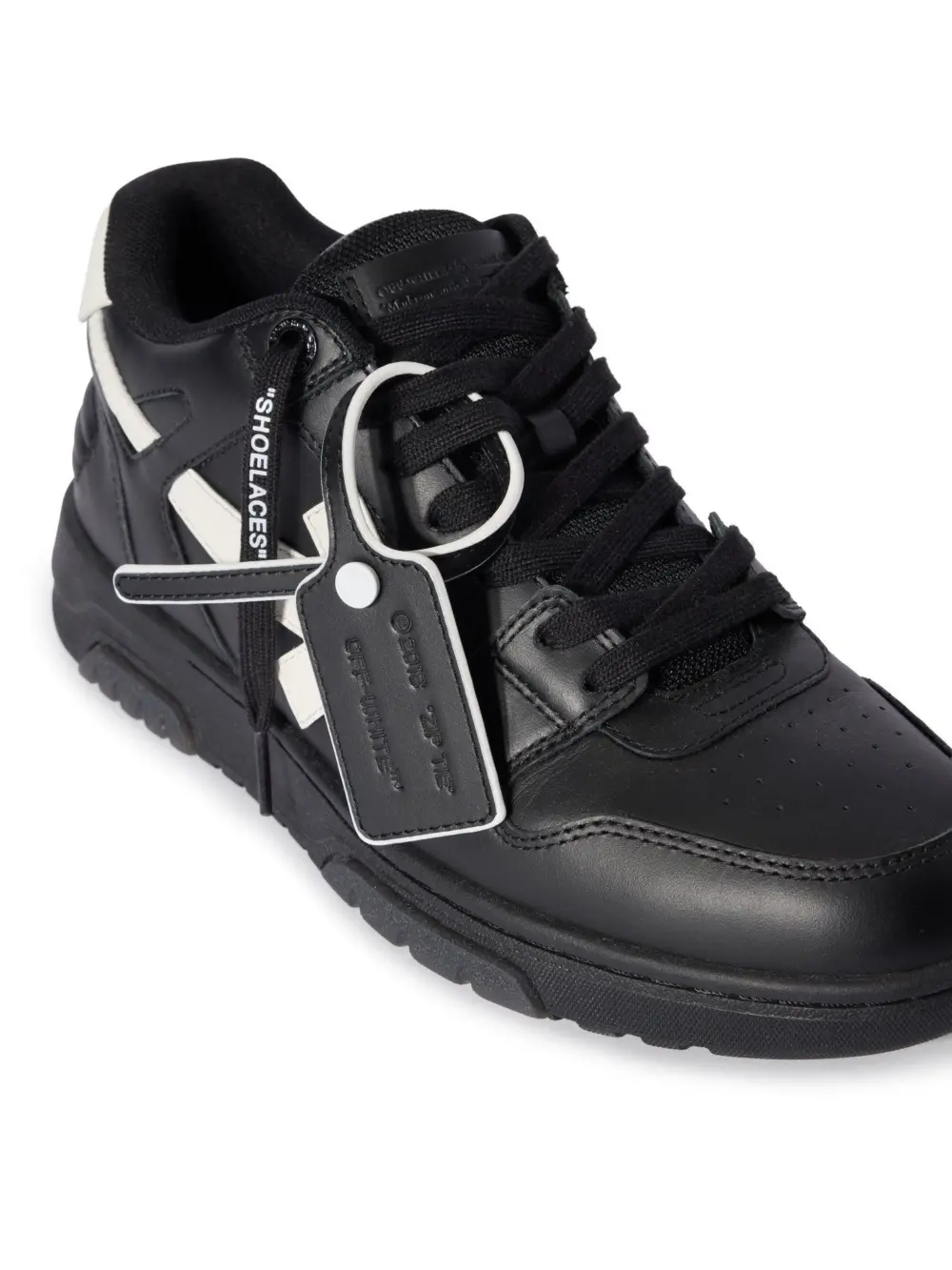 Giày Off-White Out Of Office Sneakers 'Black' OMIA189C99LEA0191001 - Ảnh 5