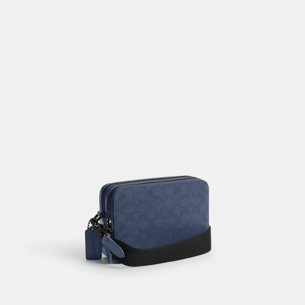 Túi Coach Charter Signature Canvas Jacquard ‘Blue’ CU206-D61 - Ảnh 3