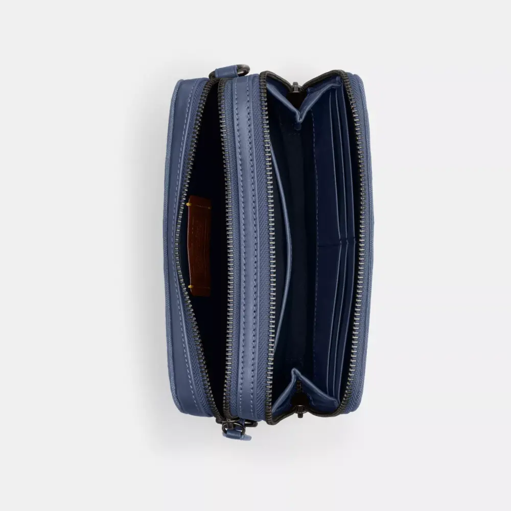 Túi Coach Charter Signature Canvas Jacquard ‘Blue’ CU206-D61 - Ảnh 4