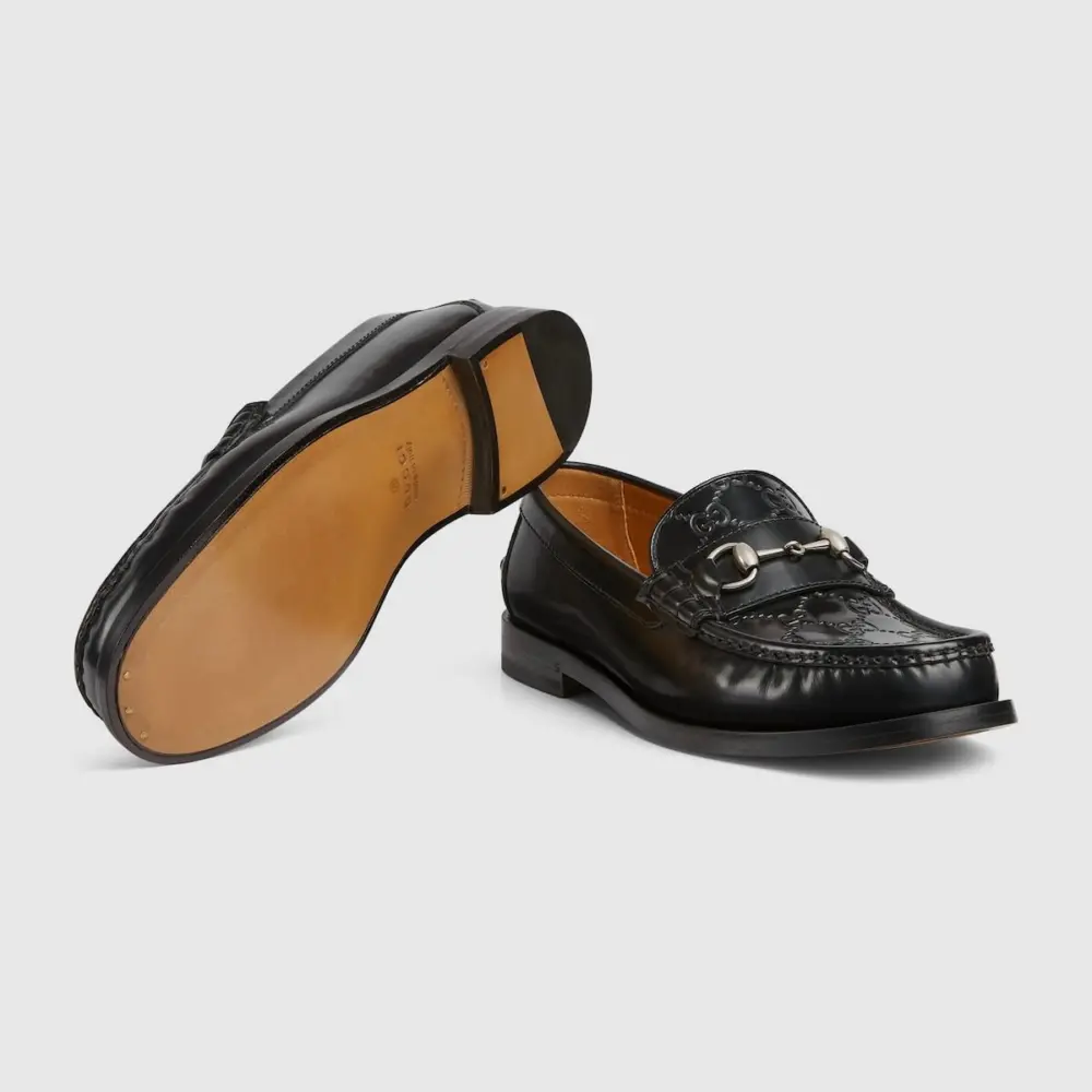 Giày Gucci Gg Loafer With Horsebit ‘Black’ 786426-AADIU-1000 - Ảnh 6