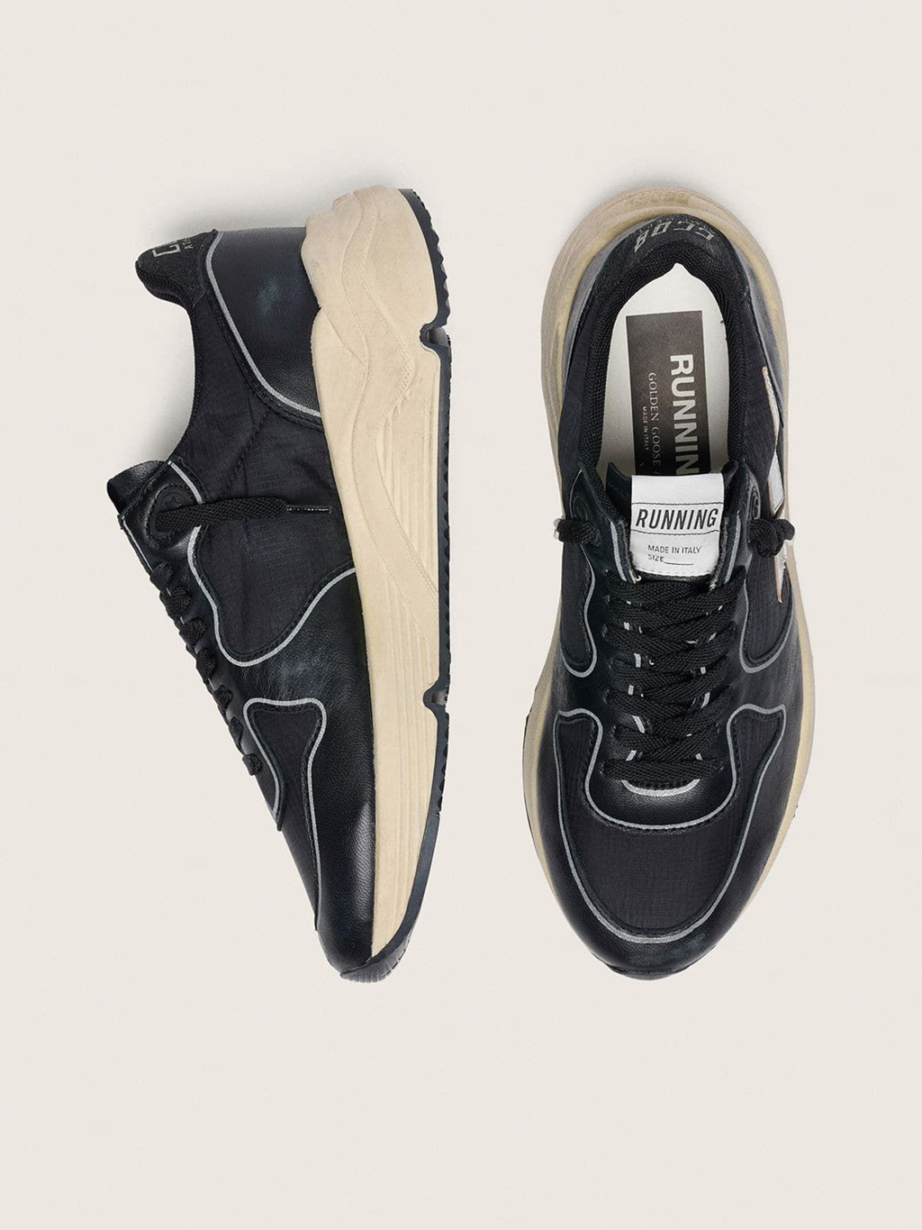 Giày Golden Goose Running Sole 'Black' GWF00126-F006855-90179 - Ảnh 3