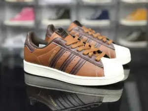 Giày Adidas Superstar ‘Dark Brown’ GW4438 - Ảnh 4