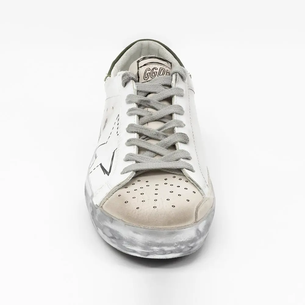 Giày Golden Goose Supper Star ‘White’ GMF00270 F002544 10781 - Ảnh 3