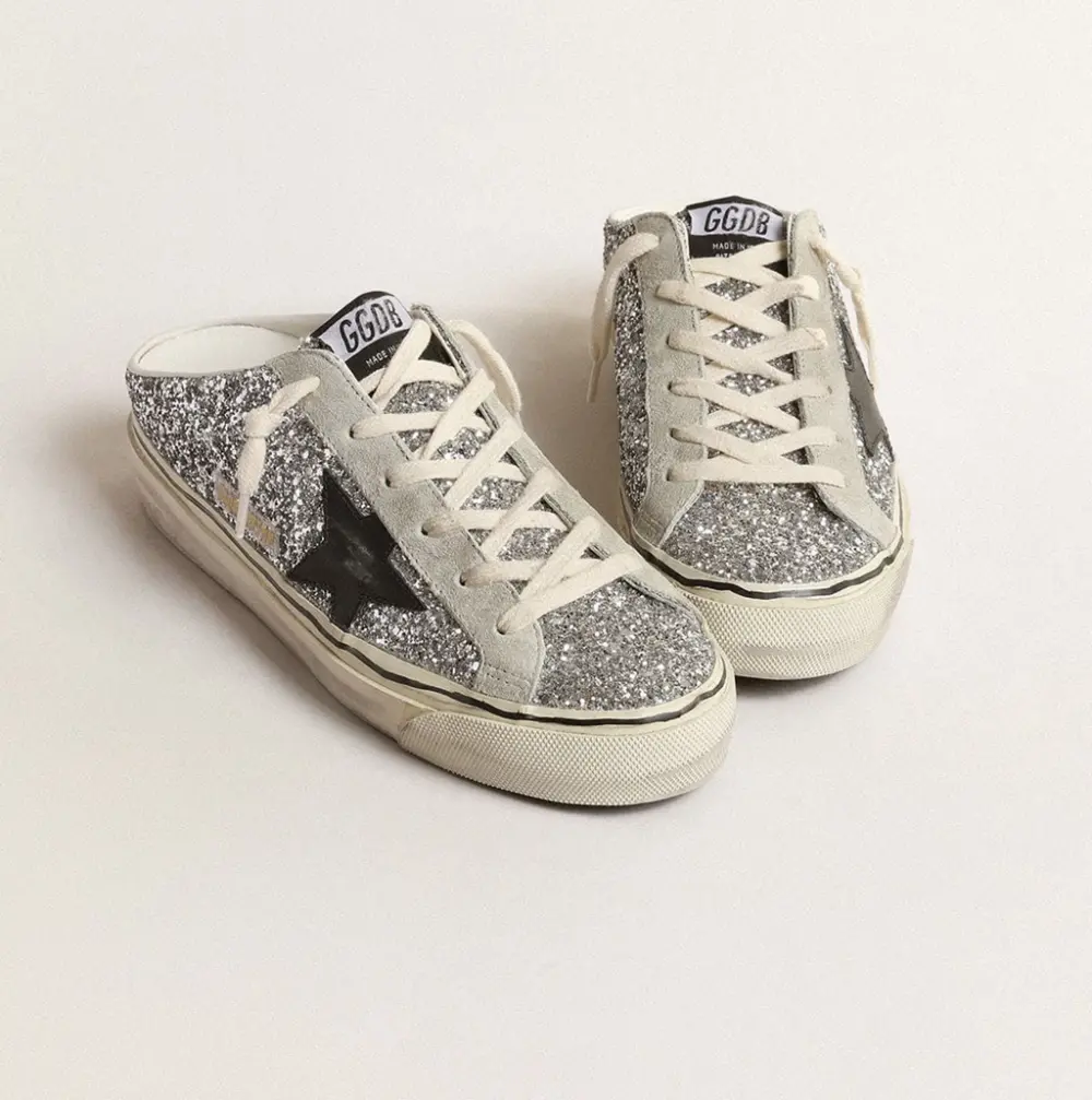 Alternative view of Giày Golden Goose Super-Star Sabot 'Silver' GWF00485-F004134-70176