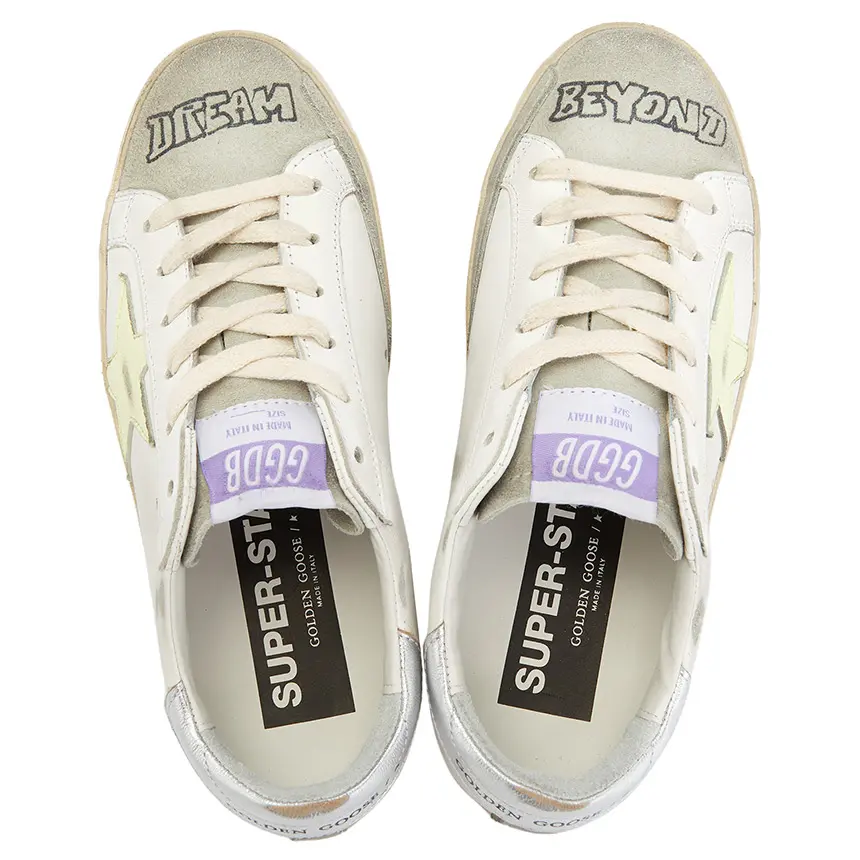 Giày Golden Goose Superstar 'White Yellow' GWF00101-F003187-11169 - Ảnh 6