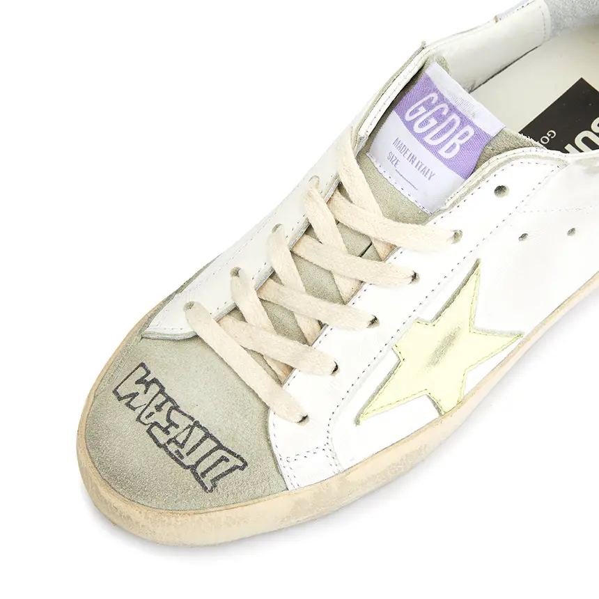 Giày Golden Goose Superstar 'White Yellow' GWF00101-F003187-11169 - Ảnh 3