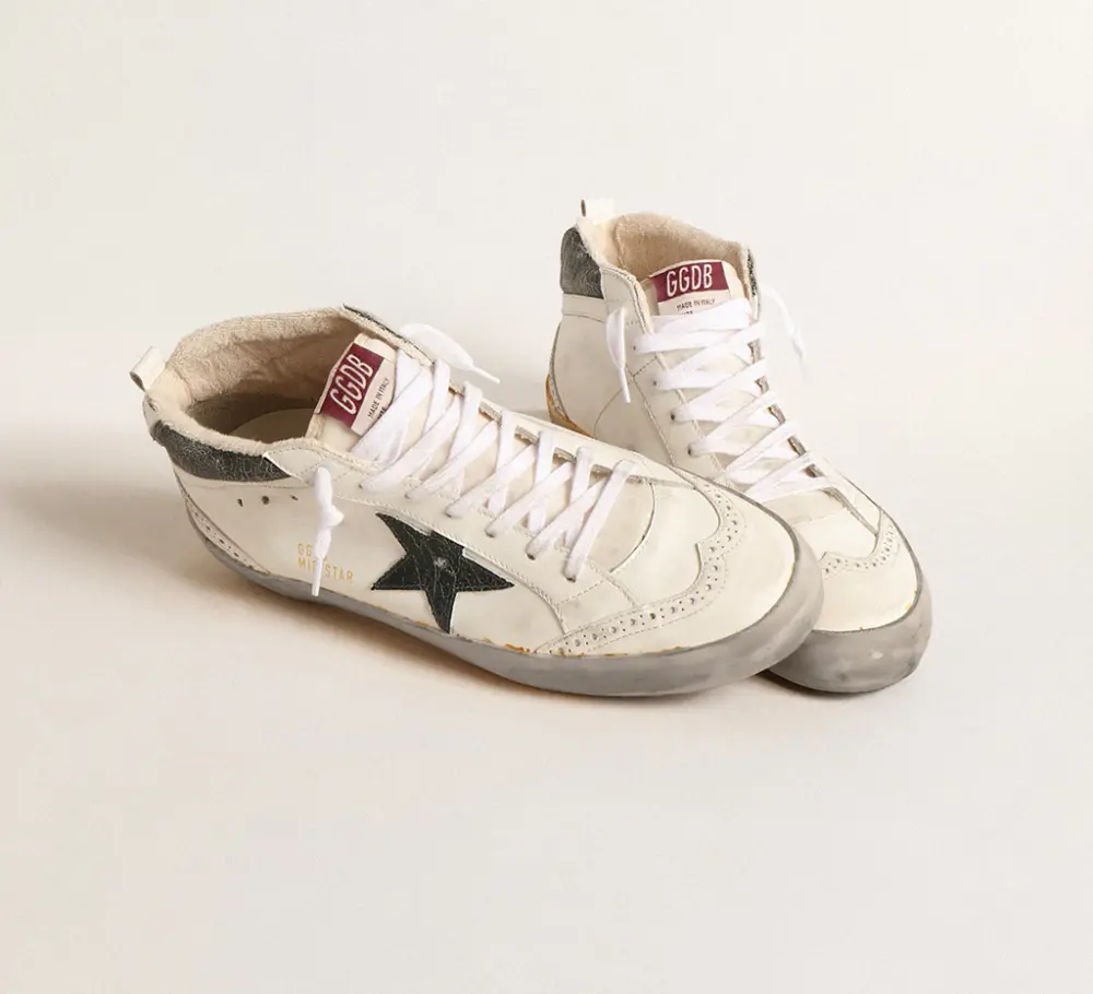 Giày Golden Goose Mid Star 'White' GMF00123-F004532-11488 - Ảnh 3