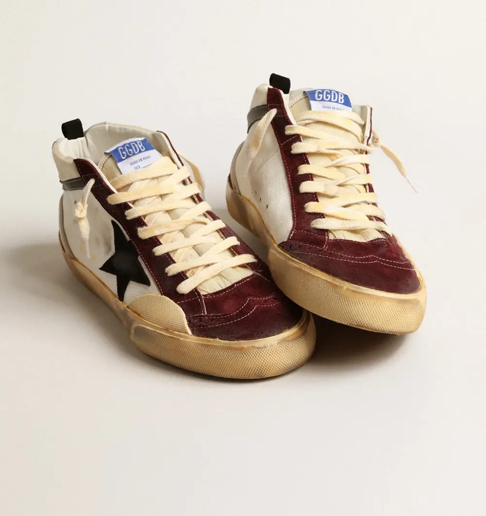 Giày Golden Goose Mid Star In Nappa 'White' GMF00460-F004009-82103 - Ảnh 3