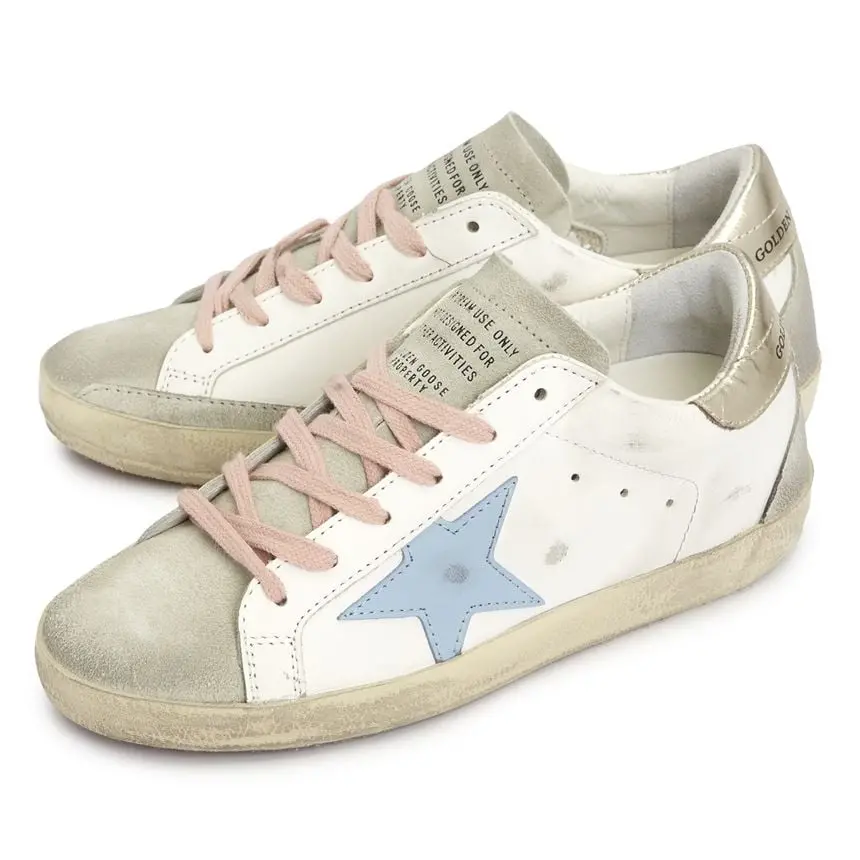 Giày Golden Goose Super Star 'White Silver Ice Blue' GWF00102-F003190-81774 - Ảnh 7