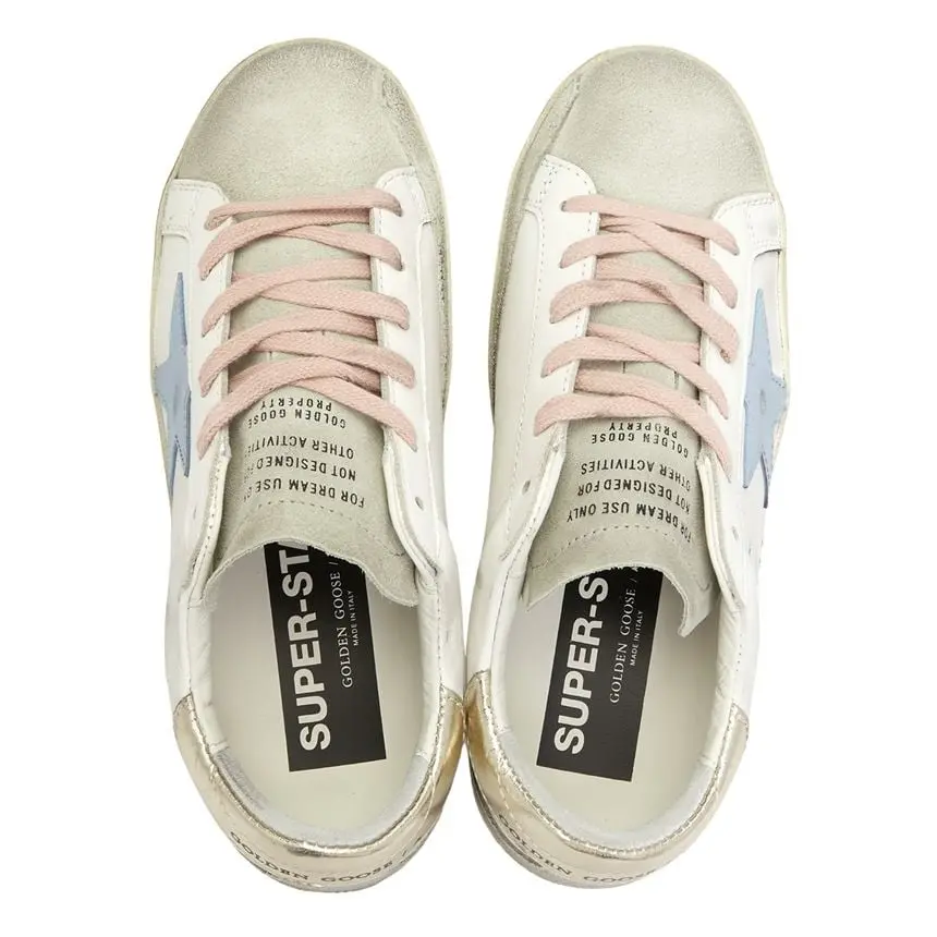 Giày Golden Goose Super Star 'White Silver Ice Blue' GWF00102-F003190-81774 - Ảnh 6