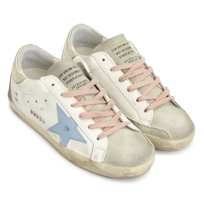 Giày Golden Goose Super Star 'White Silver Ice Blue' GWF00102-F003190-81774 - Ảnh 5