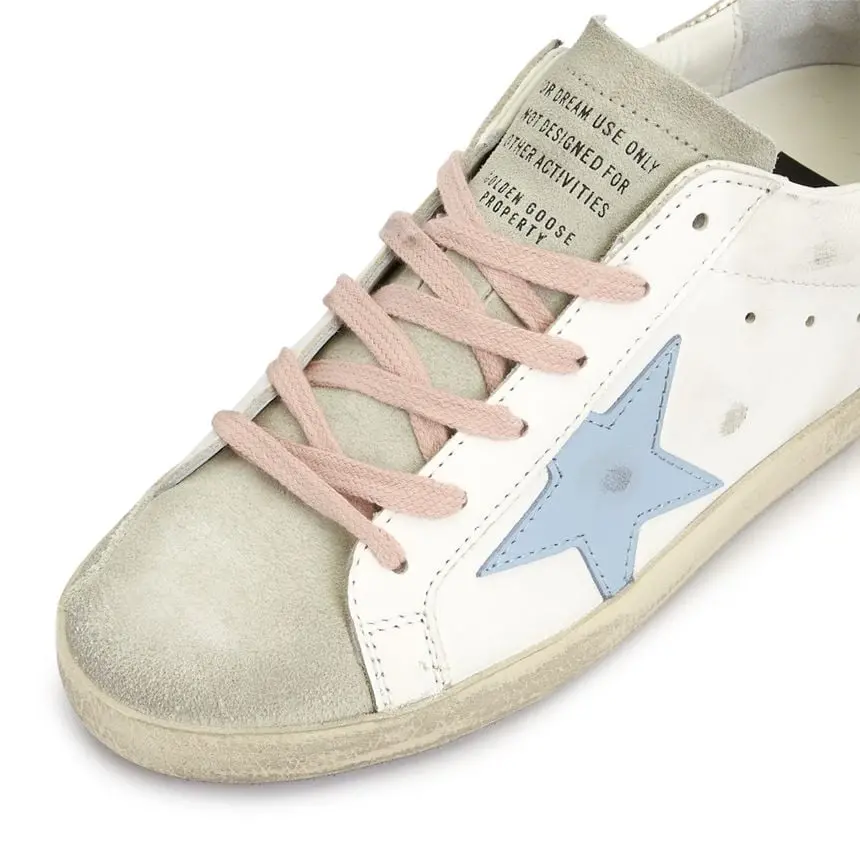 Alternative view of Giày Golden Goose Super Star 'White Silver Ice Blue' GWF00102-F003190-81774