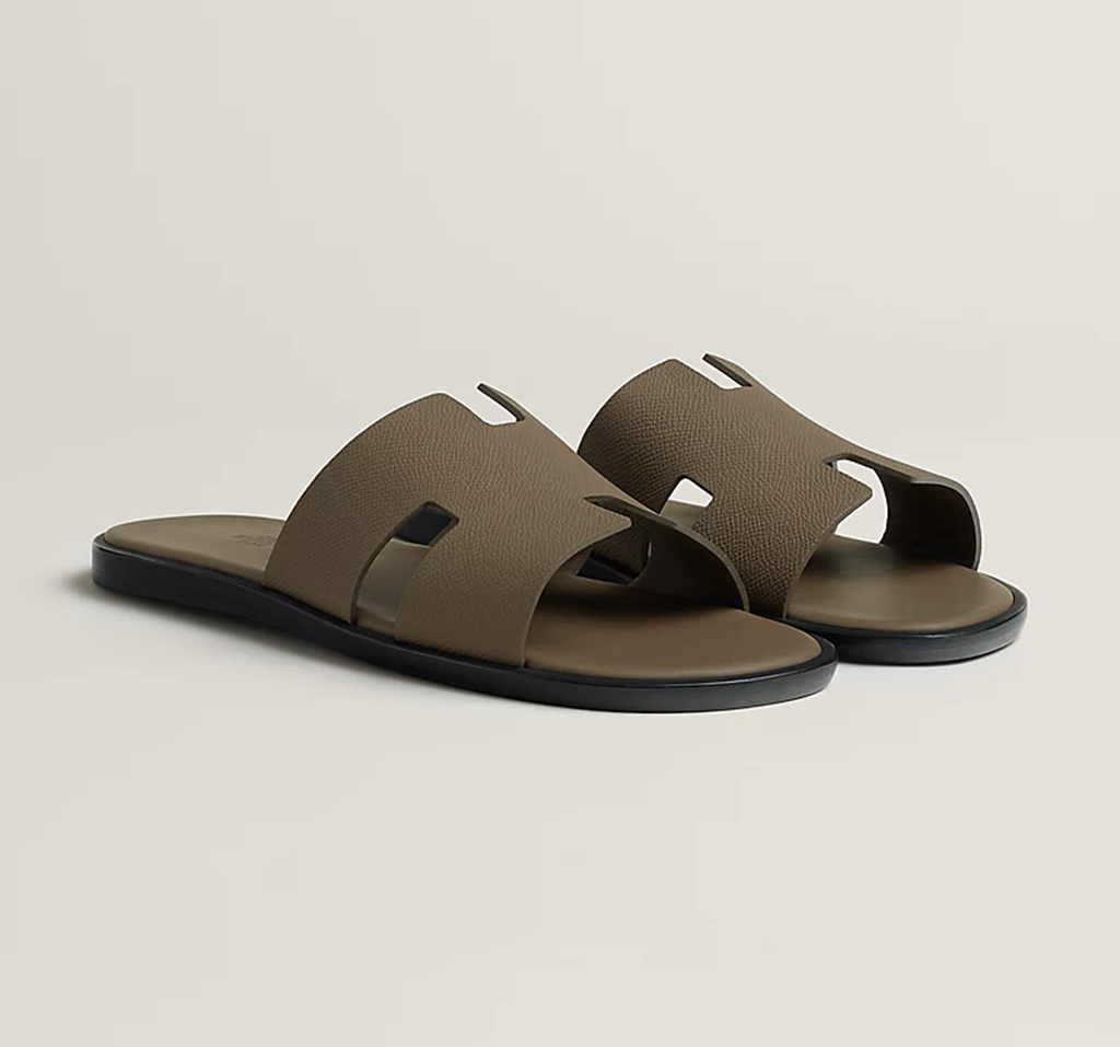 Dép Hermes Izmir Sandal 'Brown' H221824ZHX4475 - Ảnh 3