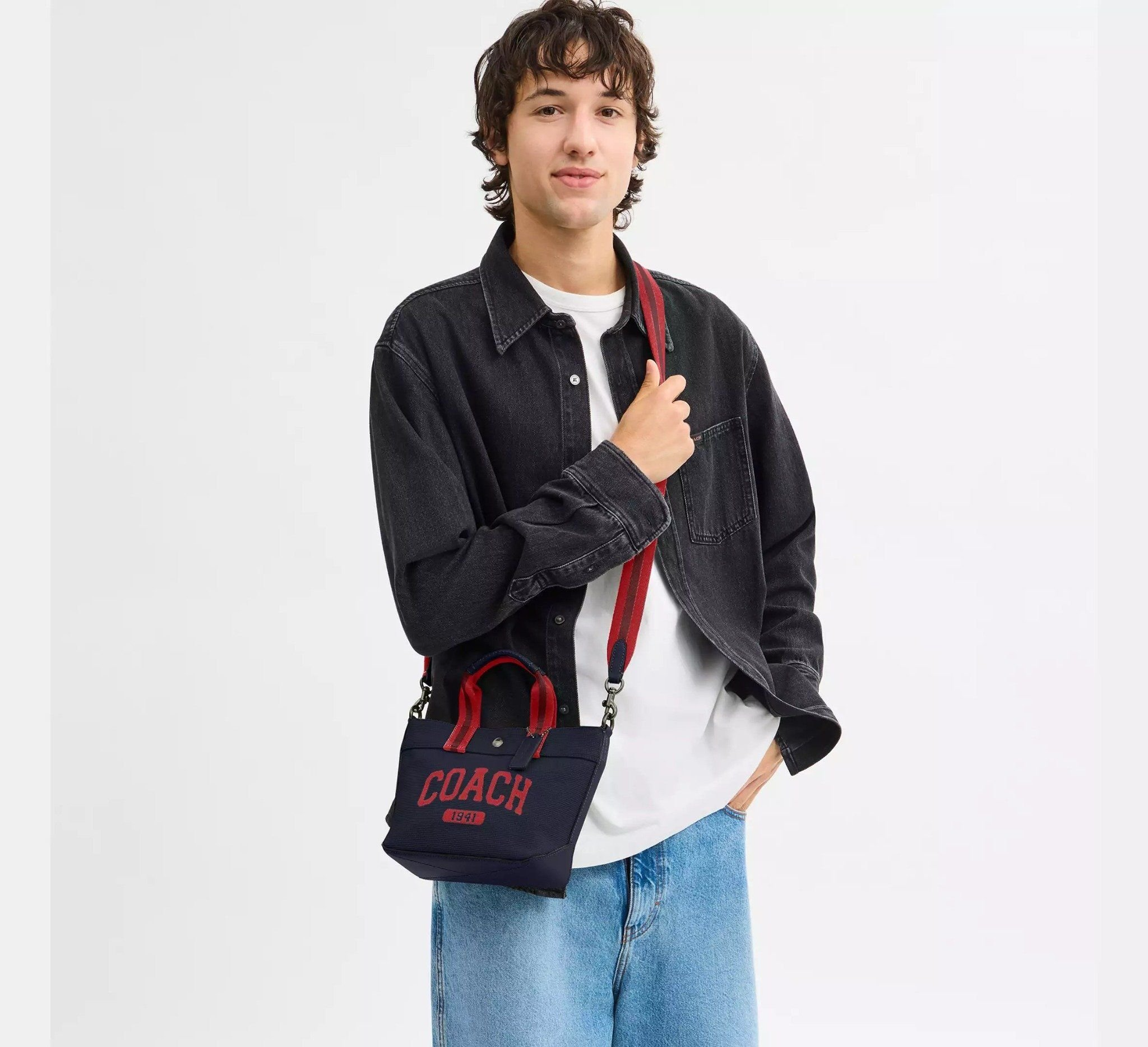 Túi Coach Tote Bag 20 'Navy' CBK29-QBNI9 - Ảnh 5