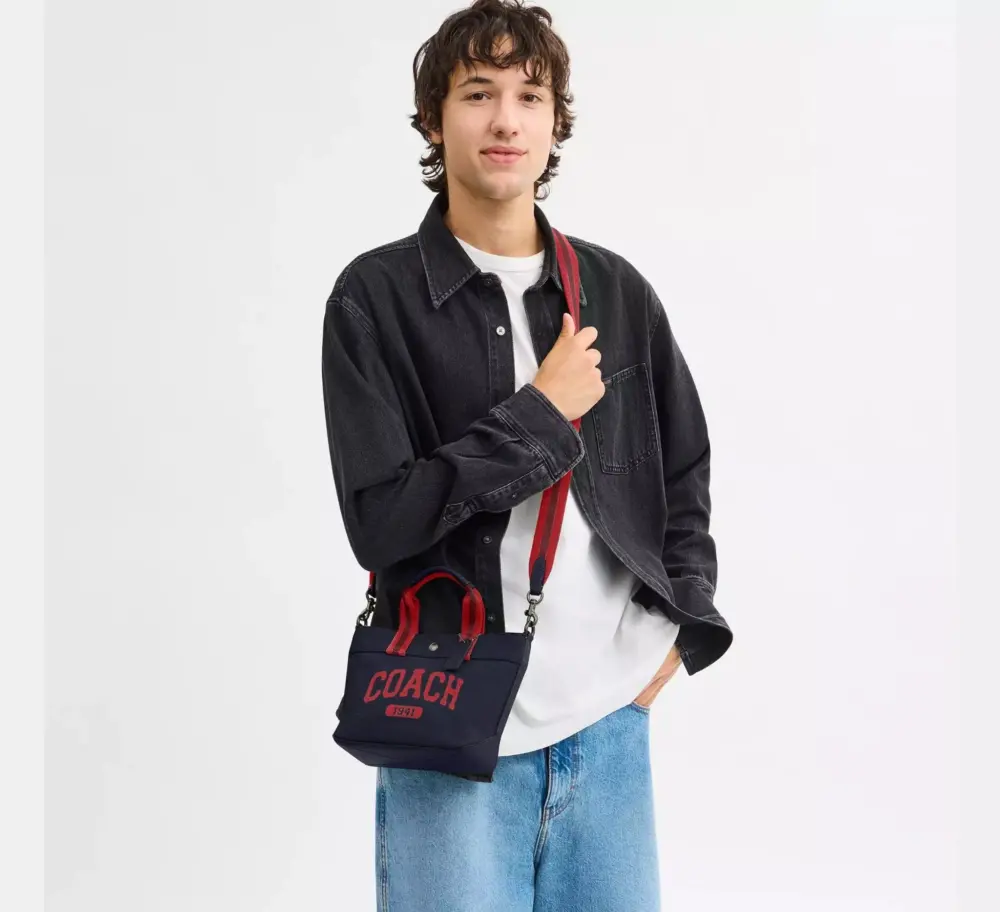 Túi Coach Tote Bag 20 'Navy' CBK29-QBNI9 - Ảnh 5