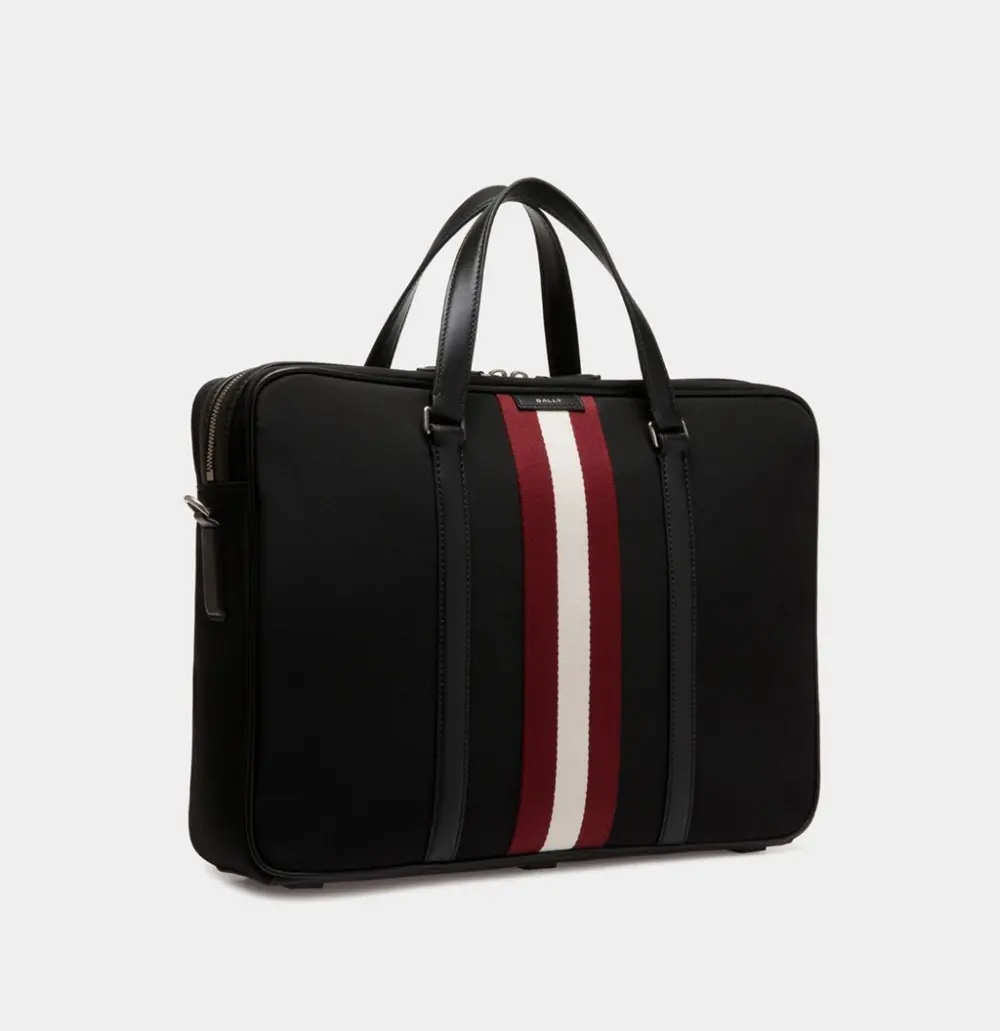 Túi Bally Code Briefcase 'Black' 6308533 - Ảnh 3