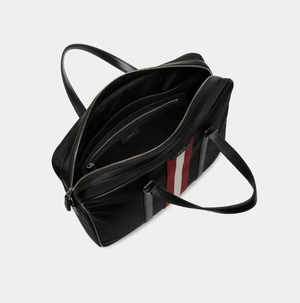 Túi Bally Code Briefcase 'Black' 6308533 - Ảnh 4