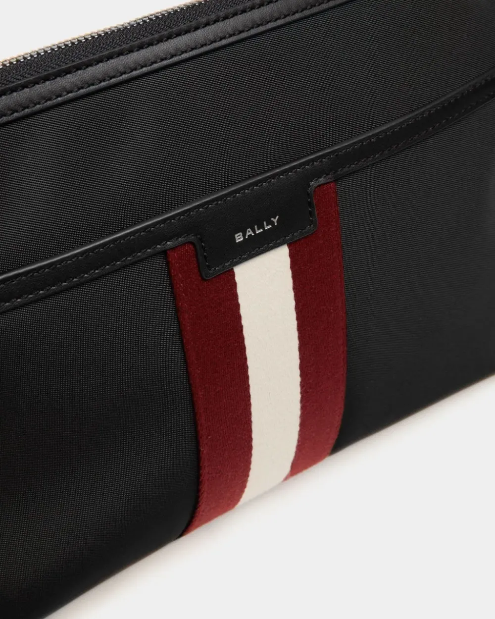 Túi Bally Code Pouch 'Black' 6310504 - Ảnh 4