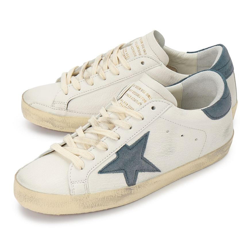 Alternative view of Giày Golden Goose Superstar 'White Blue Suede' GMF00101-F003202-11175