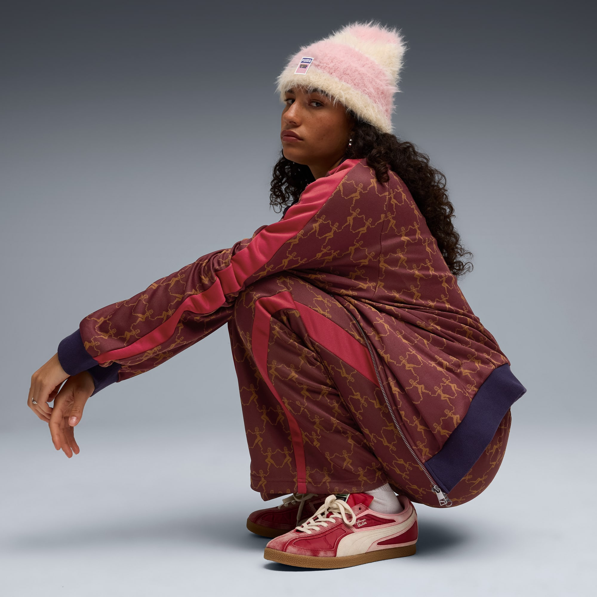 Alternative view of Giày Puma Brasil Panels x KidSuper ‘Dark Crimson’ 403847-01