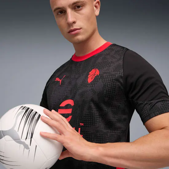 Alternative view of Áo Puma AC Milan 25/26 Training Shirt ‘Black Red’ 782356-04