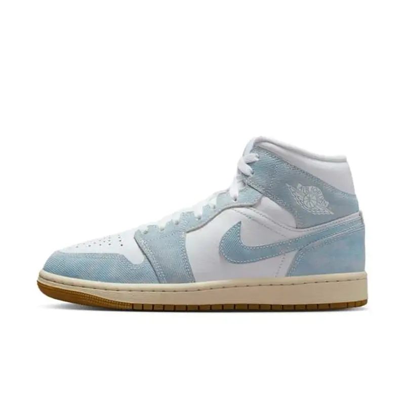 Giày Nike Air Jordan 1 Mid SE ‘Denim Gold’ HQ2005-100 - Ảnh 5