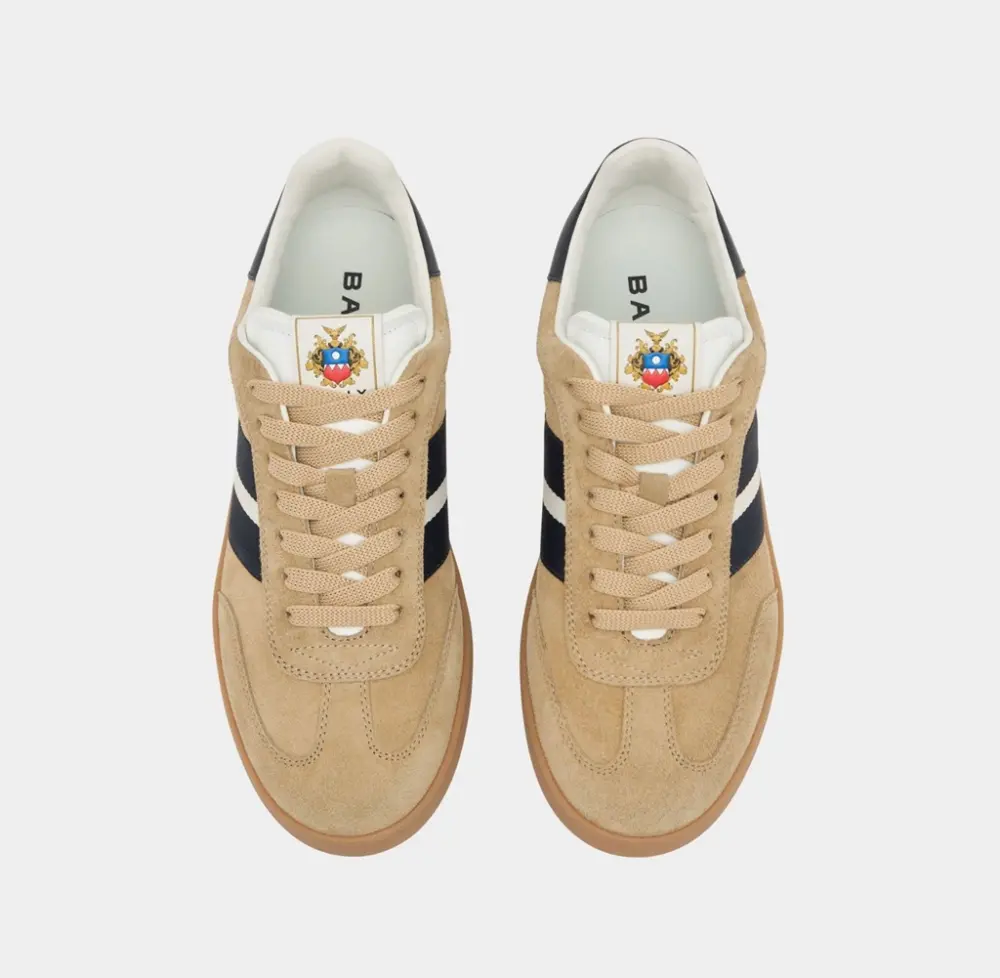 Giày Bally Retro Crest Sneaker 'Brown' 6312013 - Ảnh 3