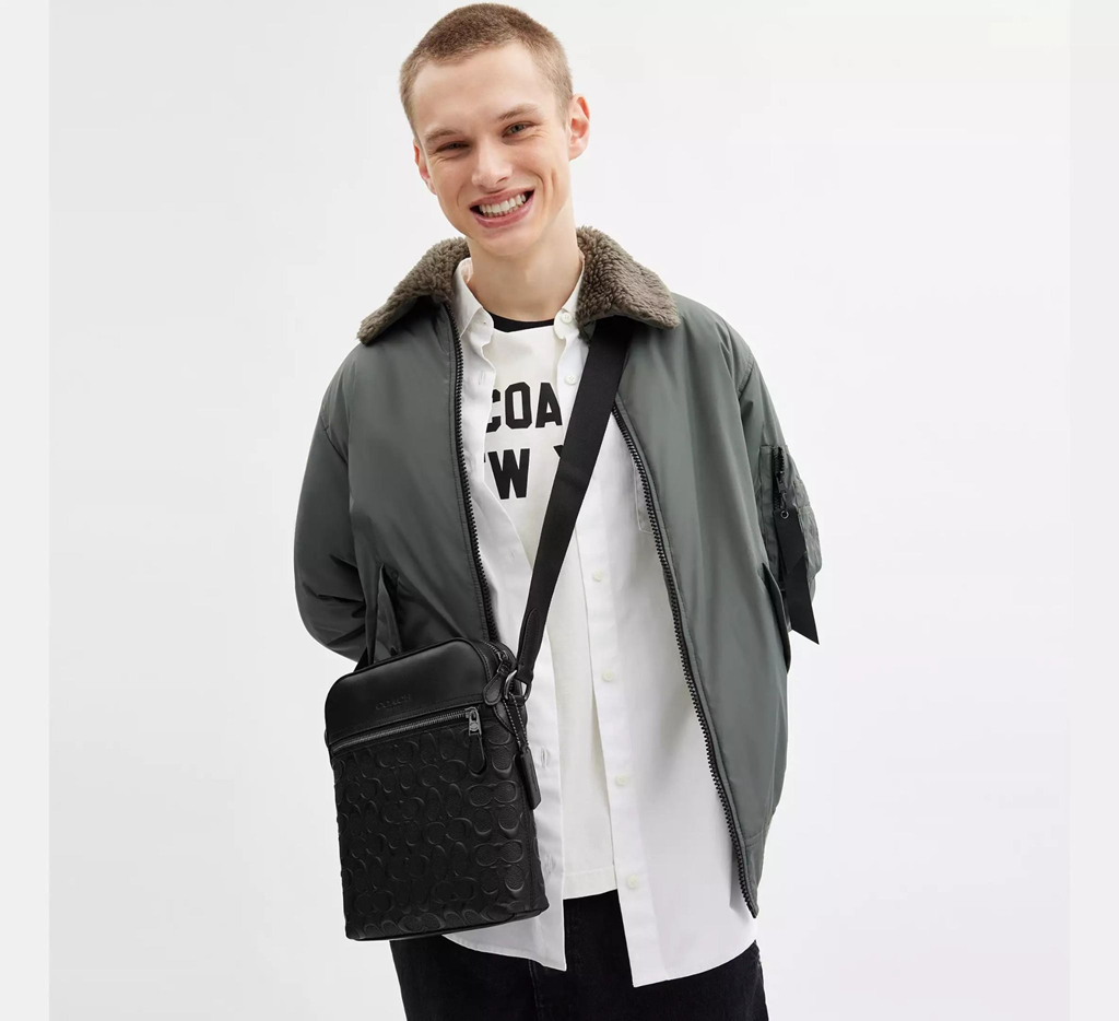 Alternative view of Túi Coach Houston Flight Bag 'Black' 4009-QBBK