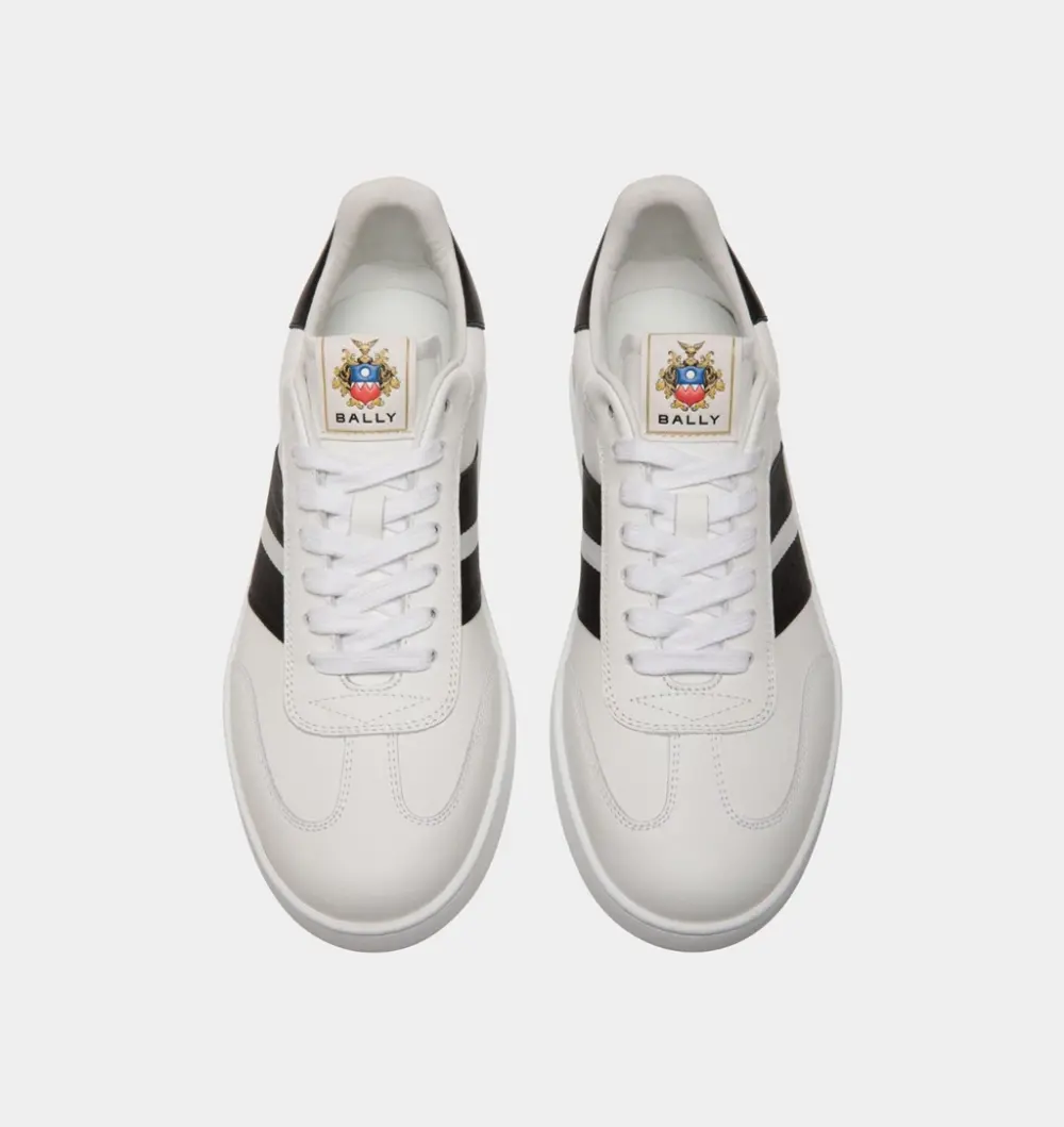 Giày Bally Retro Crest Sneaker 'White' 6312018 - Ảnh 4