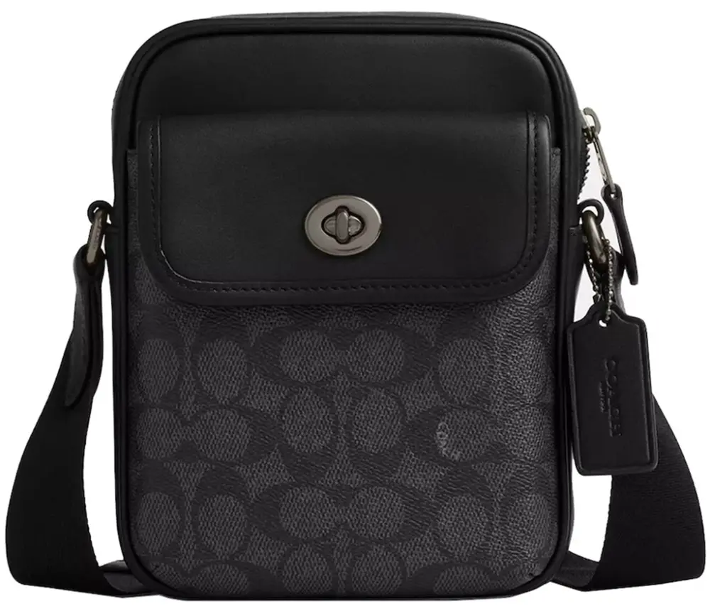Túi Coach Turnlock Crossbody Bag 'Black' CAJ30-QBMI5