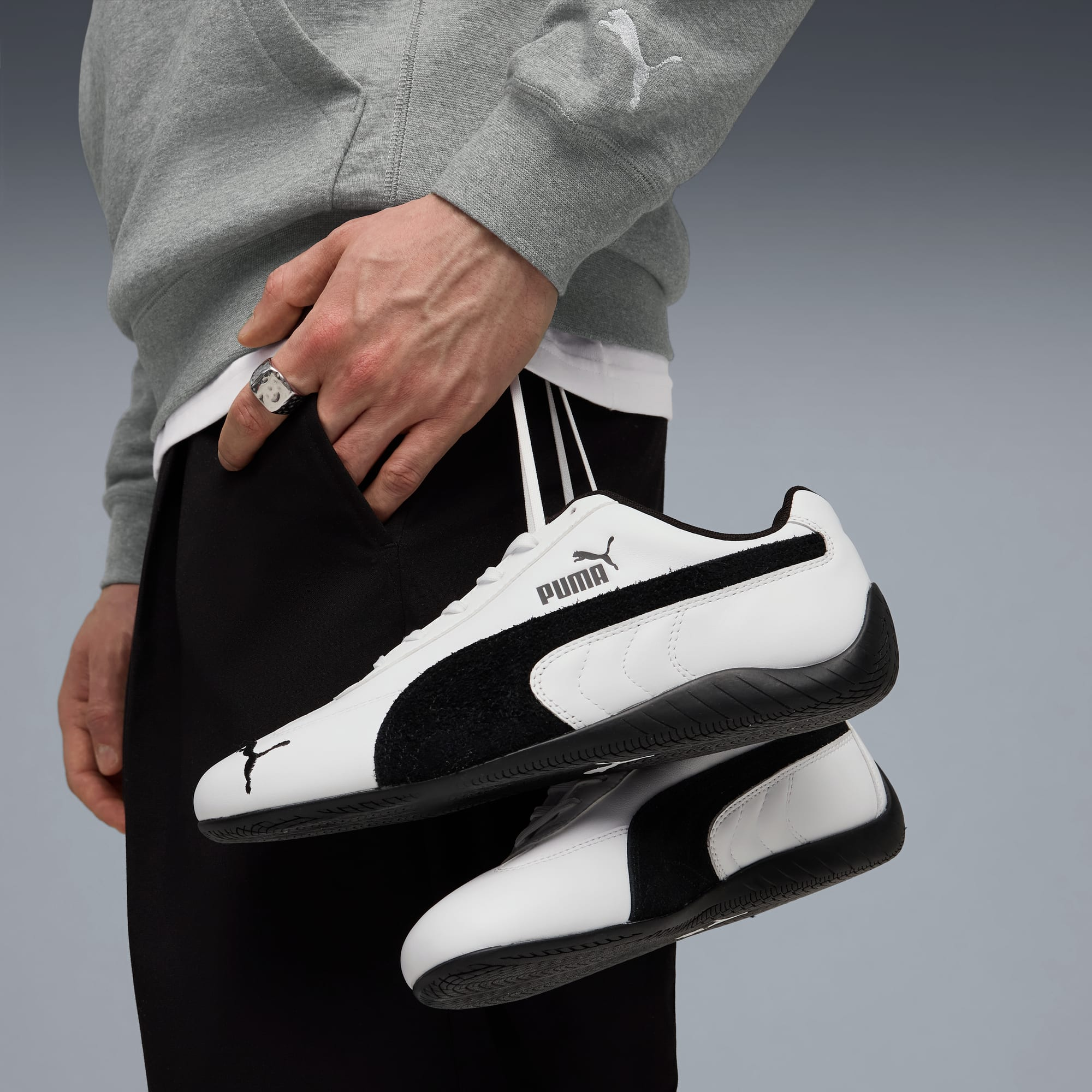 Giày Puma Speedcat Leather ‘White Black’ 403175-01 - Ảnh 8